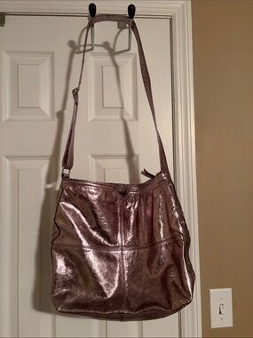 Latico Women's Metallic Rose Gold Shoulder Bag